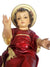 Menino Jesus em Pó de Mármore 26 cm Vermelho Perolizado-TerraCotta Arte Sacra