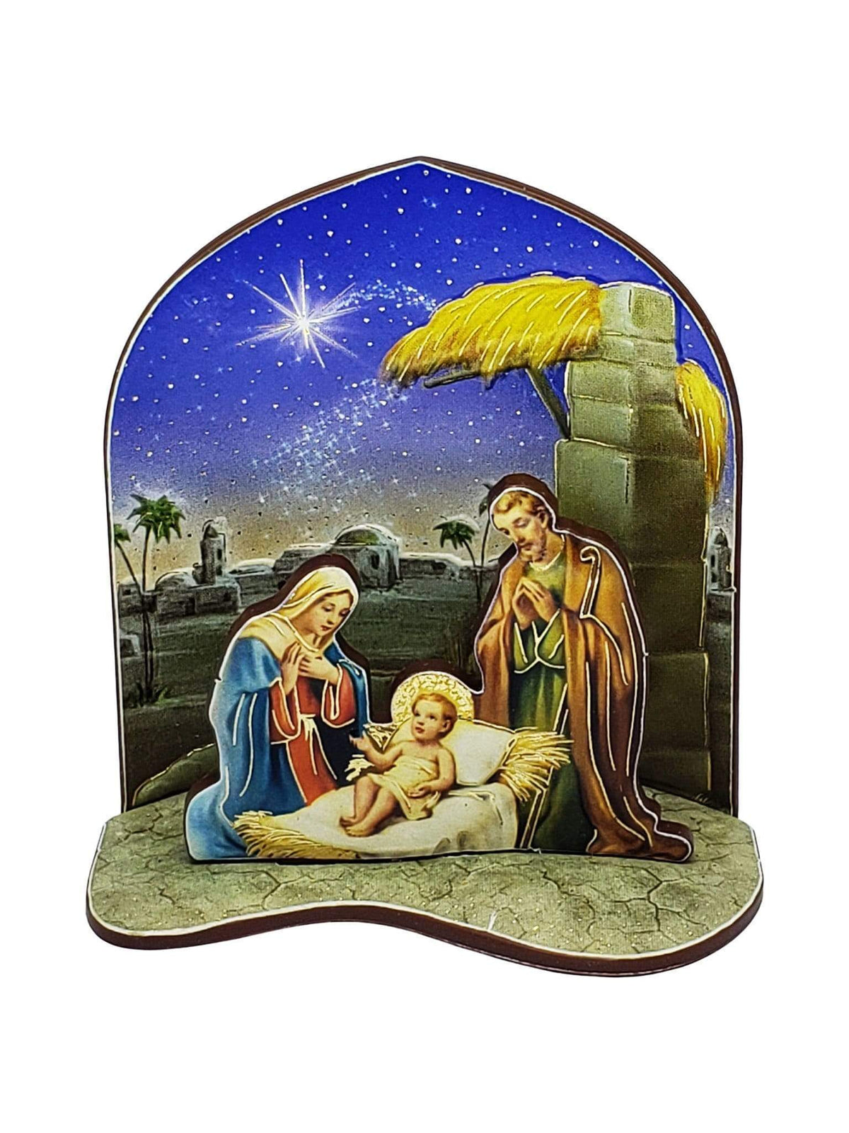 Mini Presépio Italiano 8 x 7,5 cm-TerraCotta Arte Sacra