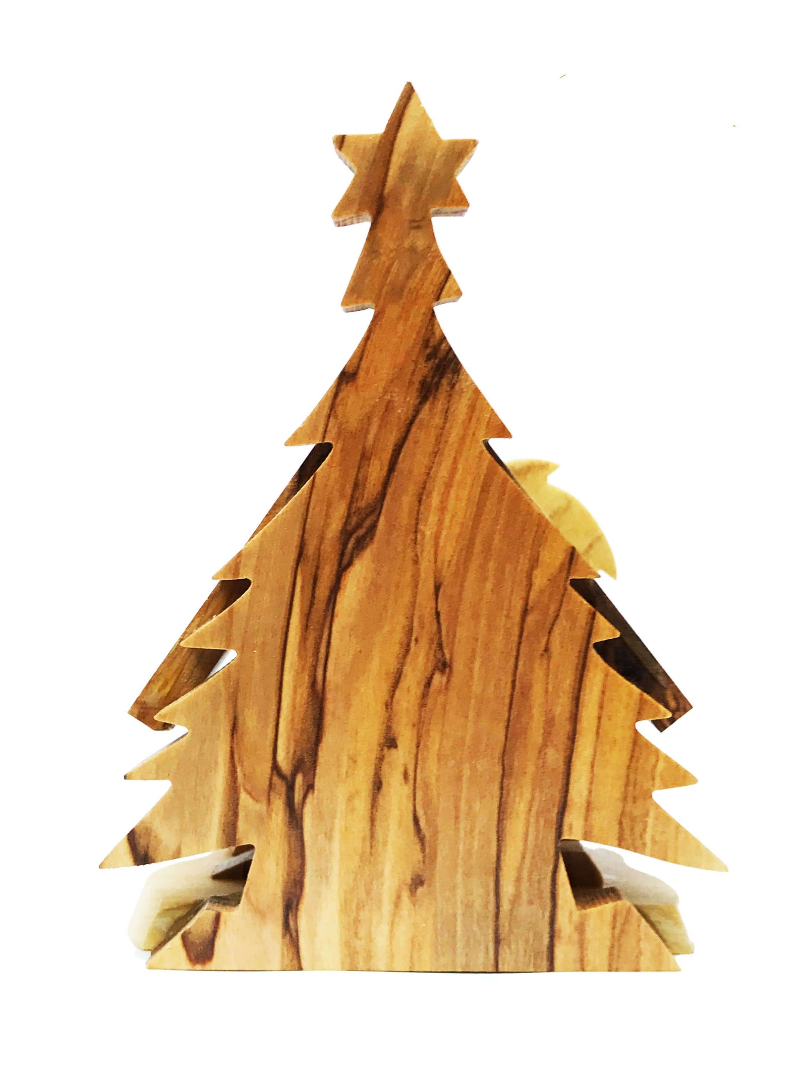 Mini Presépio Madeira de Oliveira da Terra Santa-TerraCotta Arte Sacra