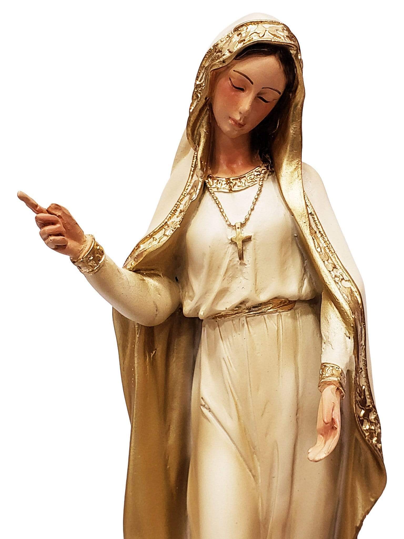 Nossa Senhora de Fátima Barroca de Resina 35 cm-TerraCotta Arte Sacra