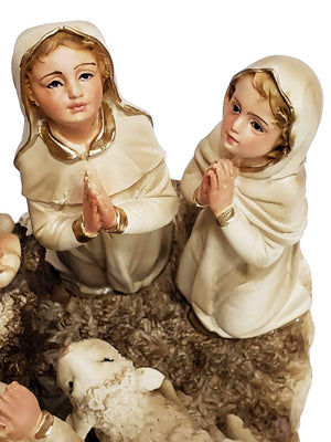 Nossa Senhora de Fátima Barroca de Resina 35 cm-TerraCotta Arte Sacra