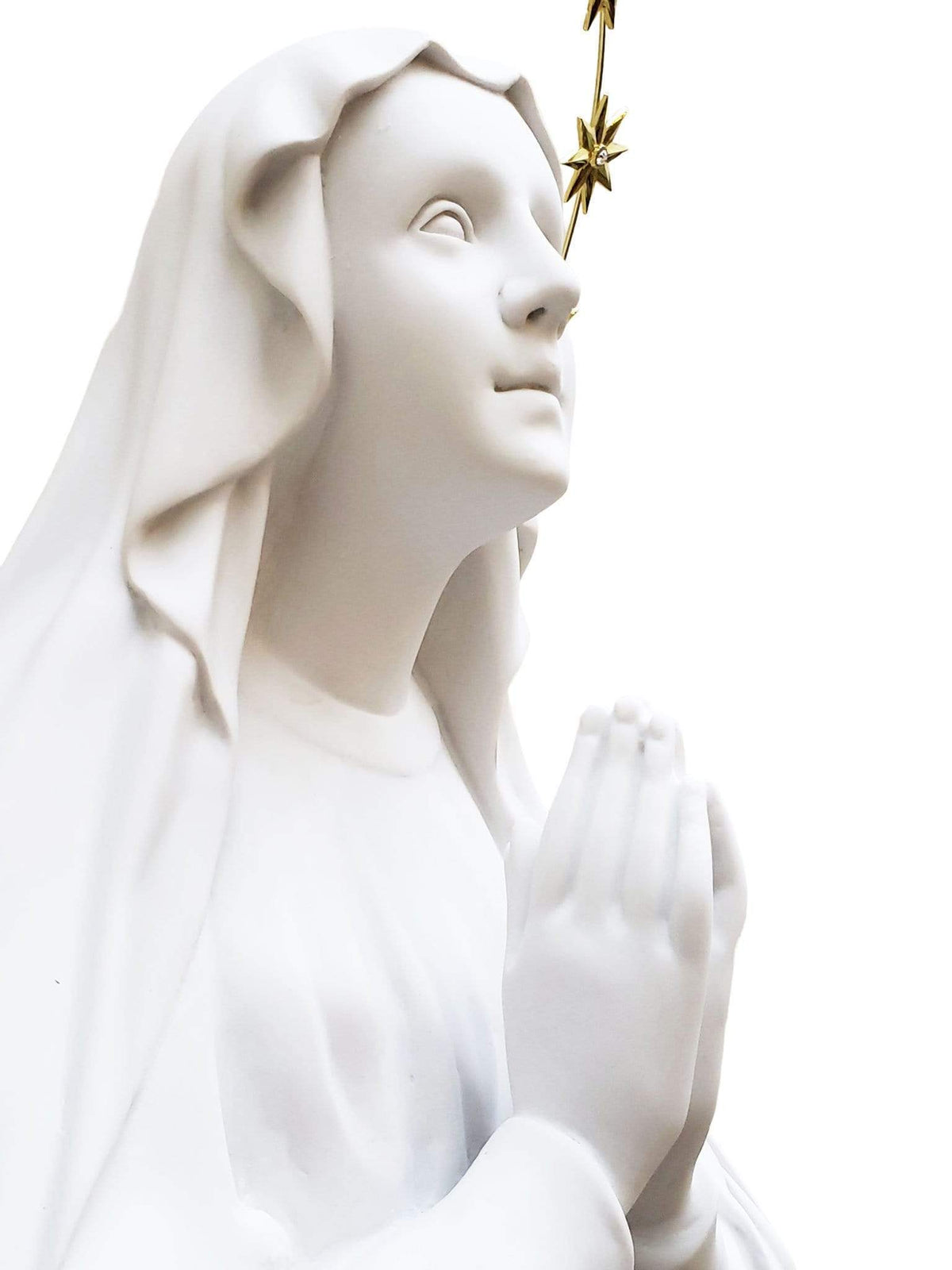 Nossa Senhora de Lourdes em Pó de Mármore 1,10 m-TerraCotta Arte Sacra