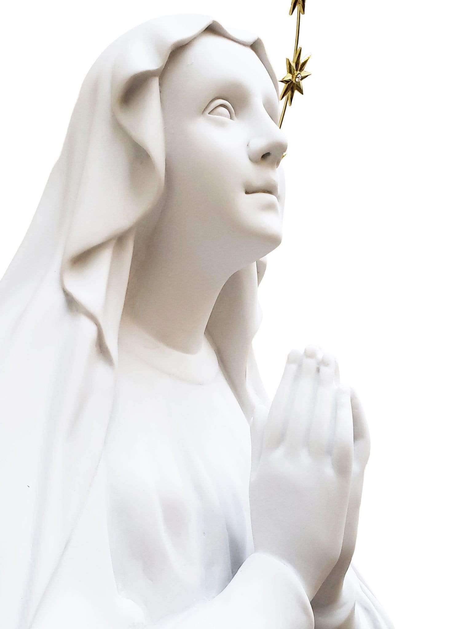 Nossa Senhora de Lourdes em Pó de Mármore 1,10 m-TerraCotta Arte Sacra