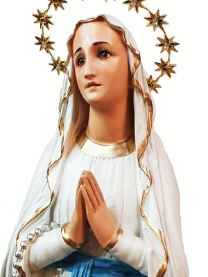 Nossa Senhora de Lourdes em Pó de Mármore 65 cm-TerraCotta Arte Sacra