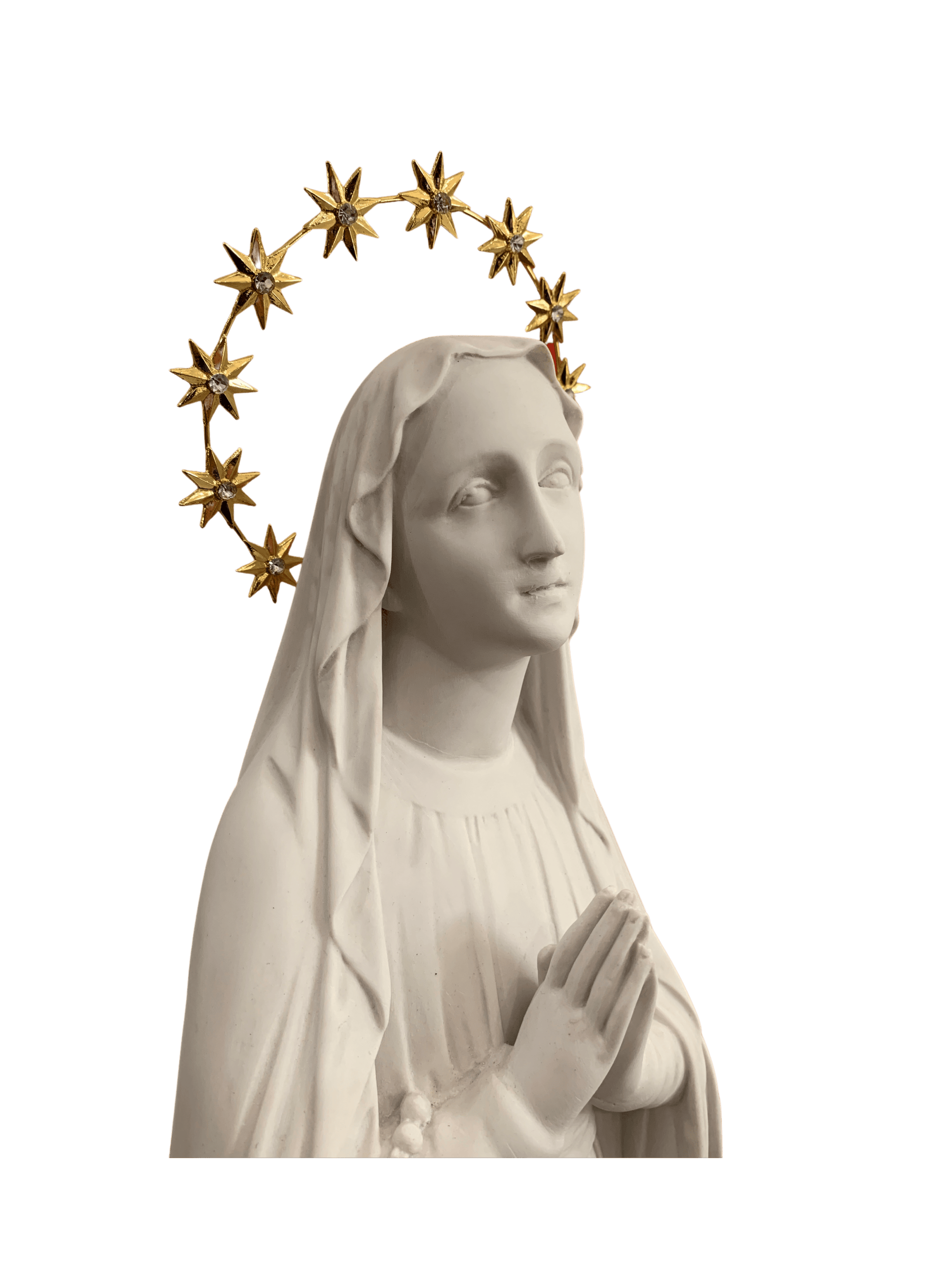 Nossa Senhora de Lourdes em Pó de Mármore 65 cm Branca-TerraCotta Arte Sacra