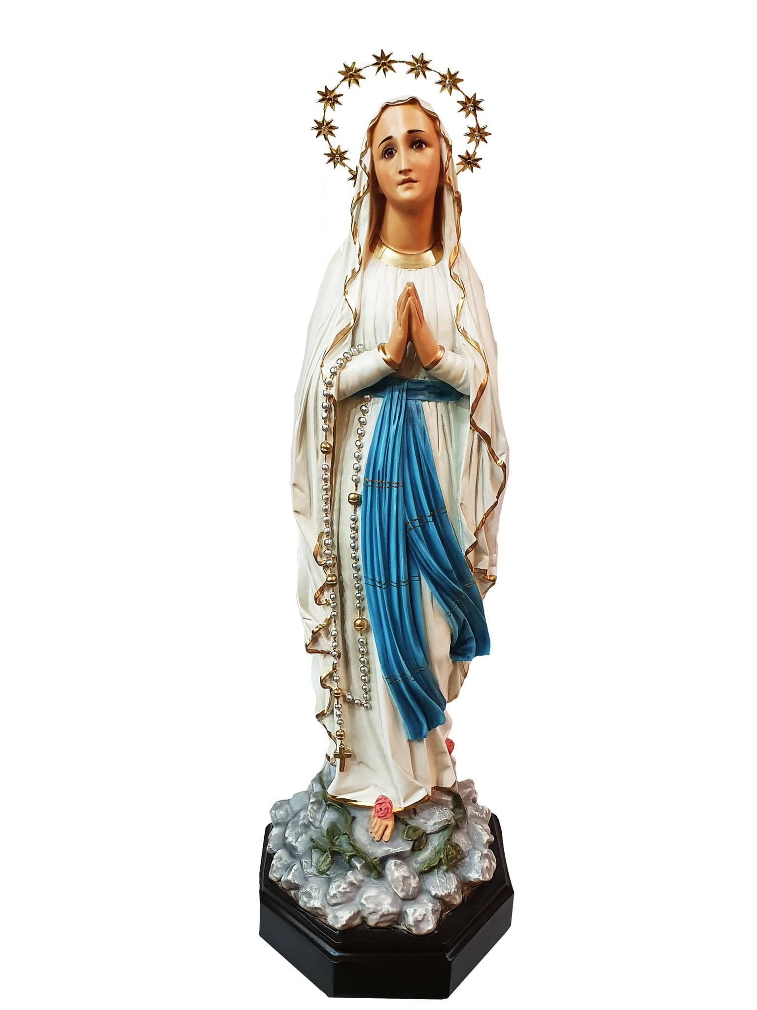 Nossa Senhora de Lourdes em Pó de Mármore 65 cm-TerraCotta Arte Sacra