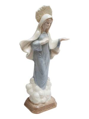 Nossa Senhora de Medjugorje em Porcelana 20 cm-TerraCotta Arte Sacra