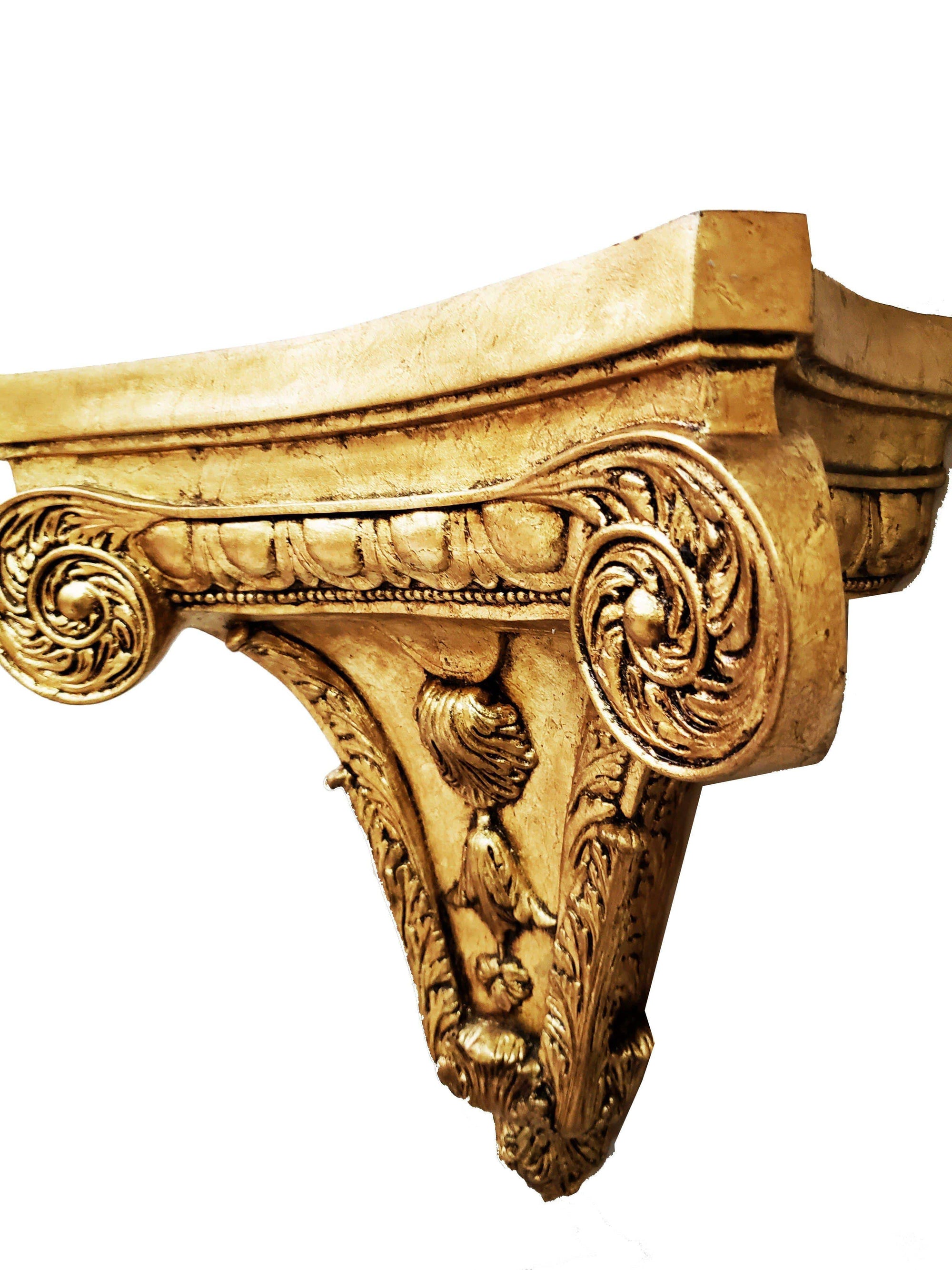 Peanha com Folha de Ouro estilo Italiano Parma-TerraCotta Arte Sacra