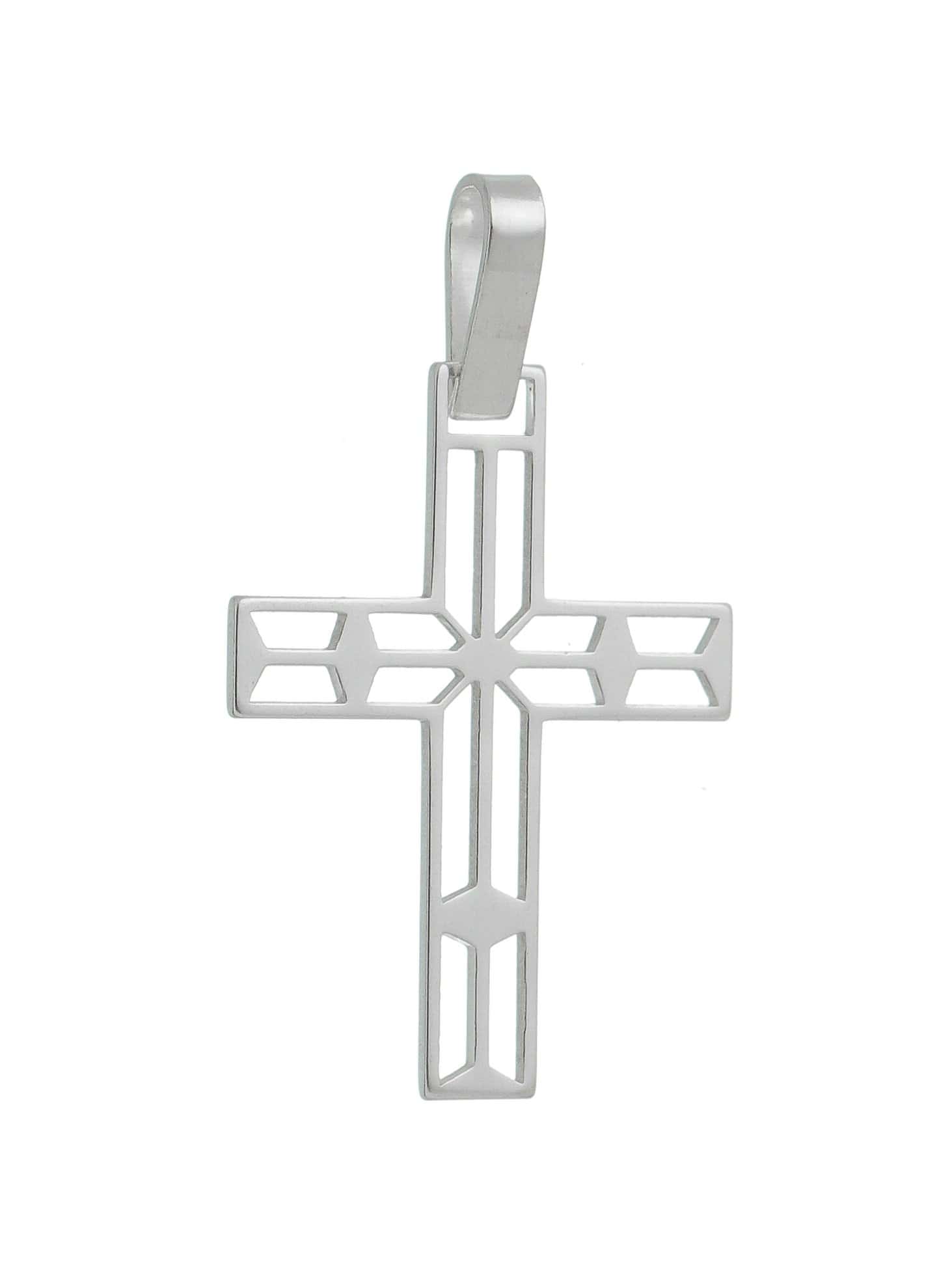Pingente Cruz de Prata de Lei 925-TerraCotta Arte Sacra