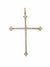 Pingente Cruz em Prata 925 Com Banho de Ouro-TerraCotta Arte Sacra