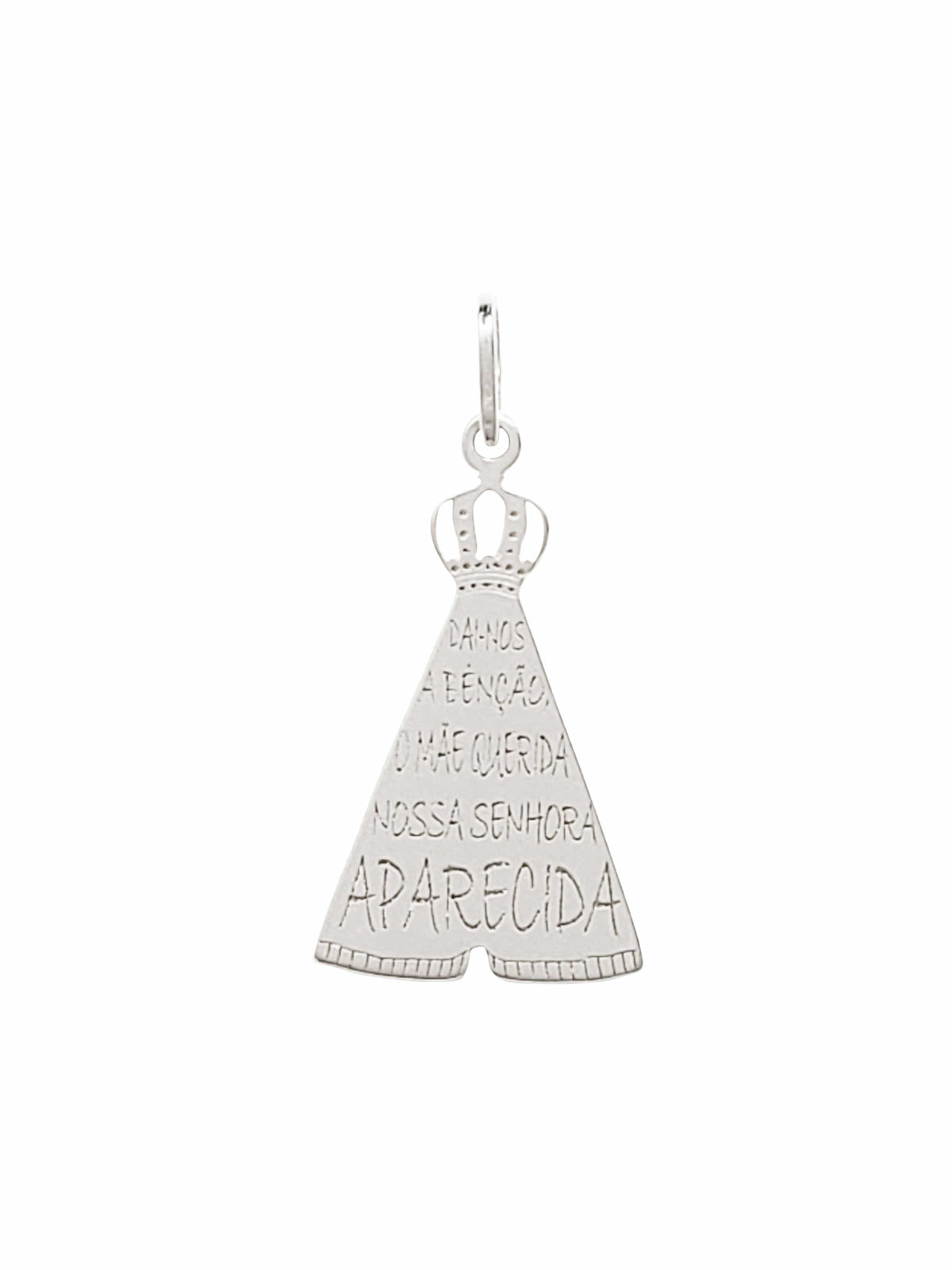 Pingente Nossa Senhora Aparecida Prata de Lei 925-TerraCotta Arte Sacra