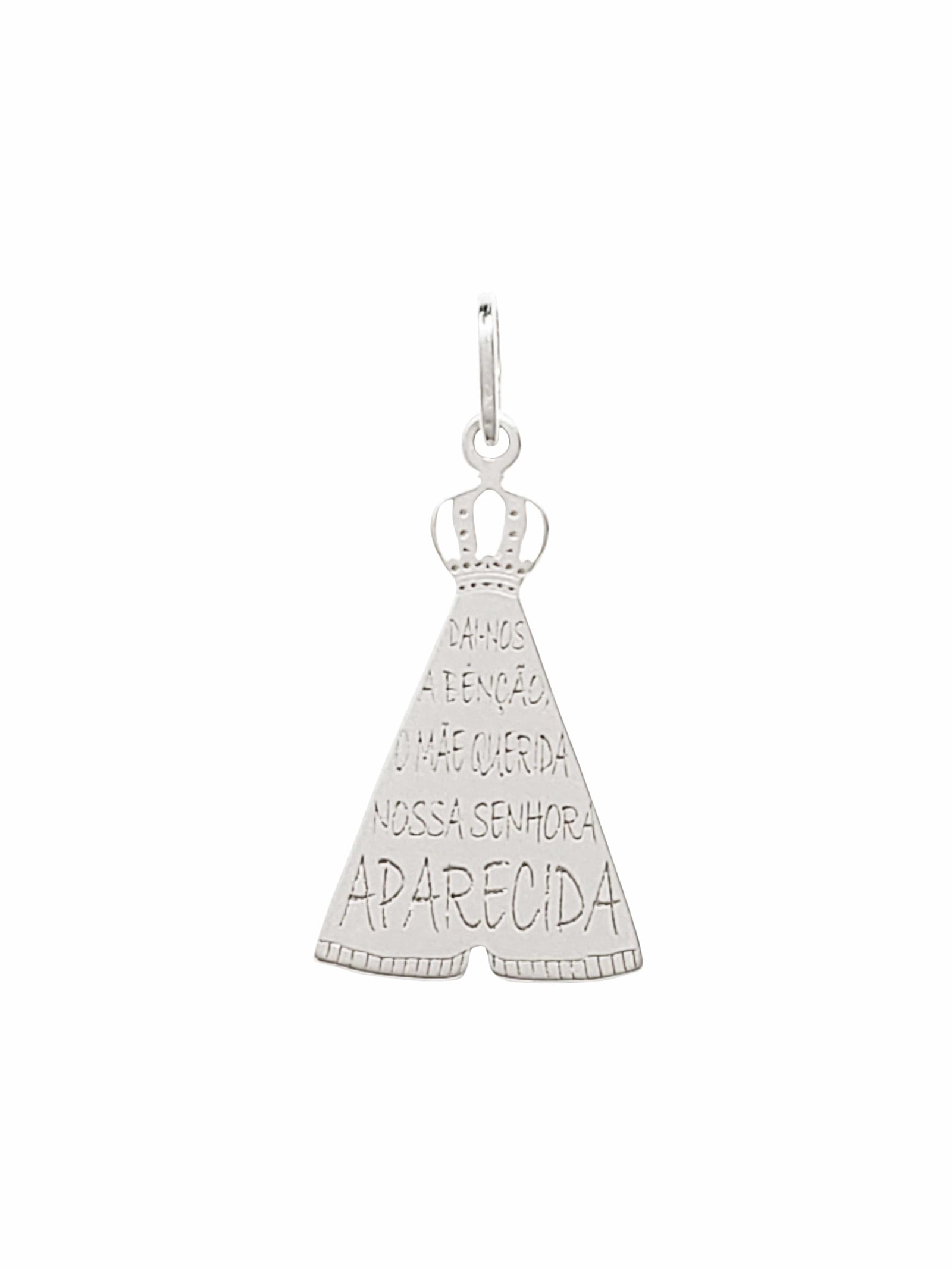 Pingente Nossa Senhora Aparecida Prata de Lei 925-TerraCotta Arte Sacra