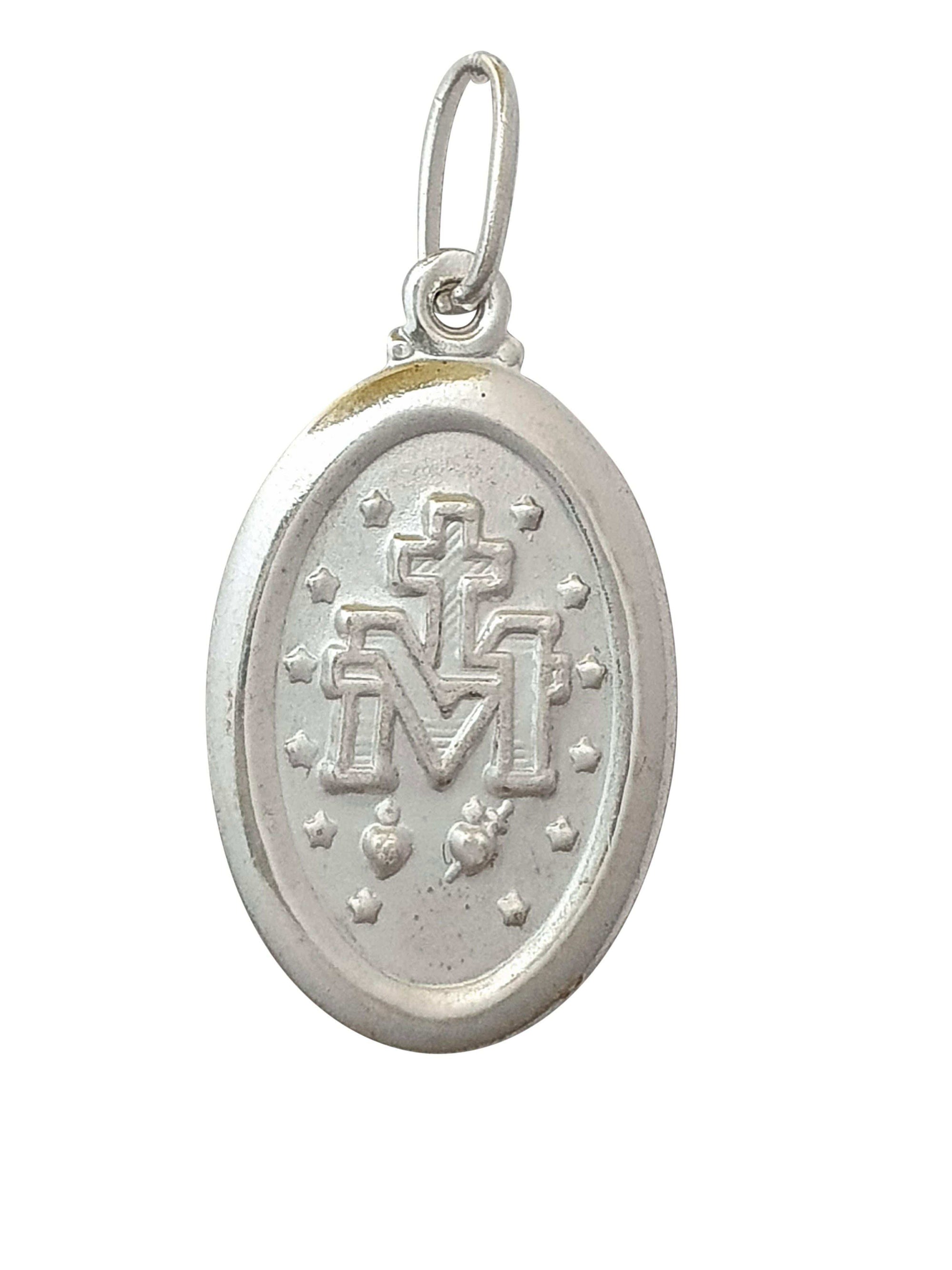 Pingente Oval Nossa Senhora das Graças em Prata de Lei 925-TerraCotta Arte Sacra