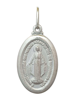 Pingente Oval Nossa Senhora das Graças em Prata de Lei 925-TerraCotta Arte Sacra