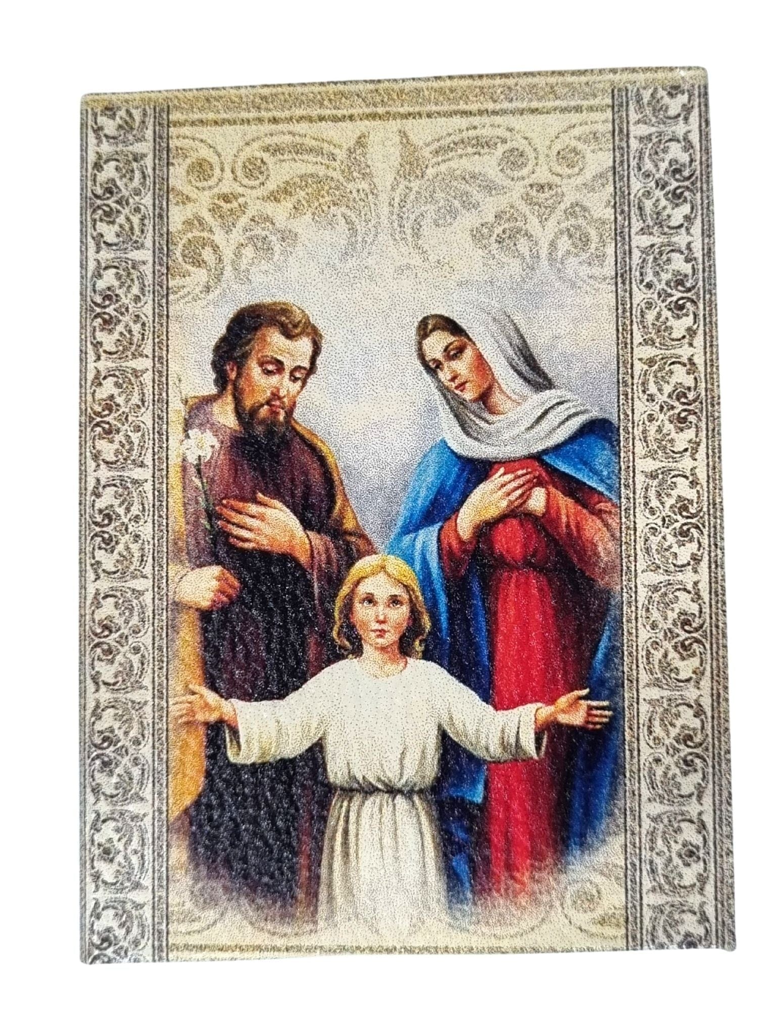 Porta Terço Italiano da Sagrada Família para Terço de até 8 mm-TerraCotta Arte Sacra