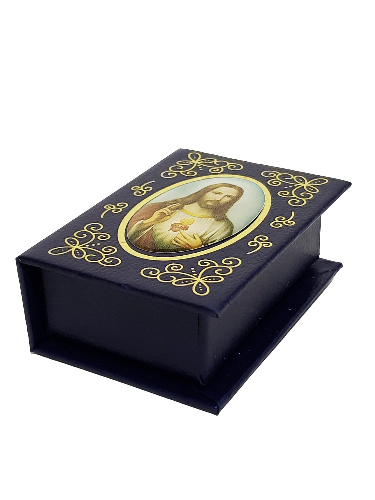 Porta Terço Italiano do Sagrado Coração de Jesus-TerraCotta Arte Sacra