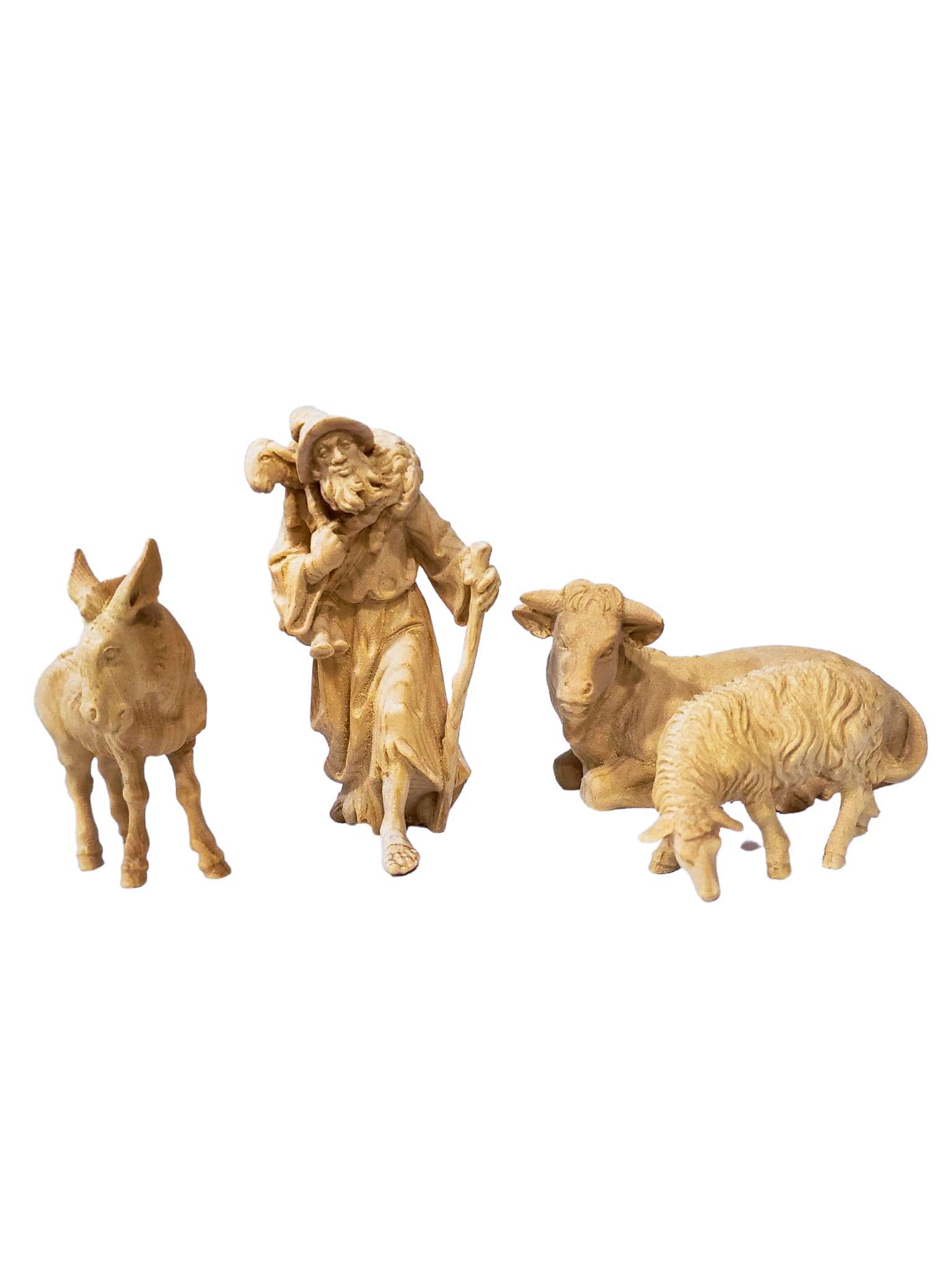 Presépio Italiano de Madeira Completo 12 peças-TerraCotta Arte Sacra