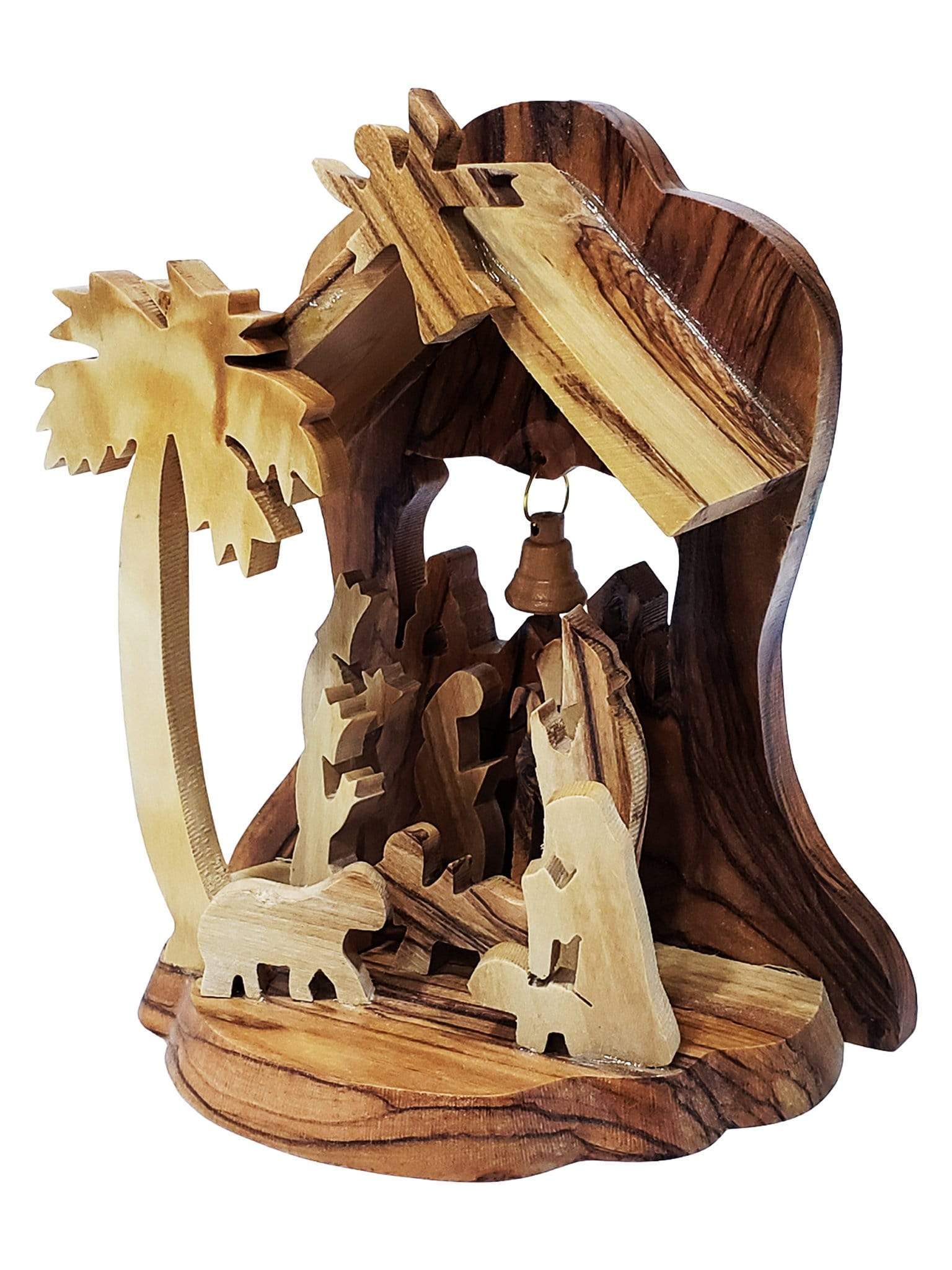 Presépio de Madeira de Oliveira da Terra Santa-TerraCotta Arte Sacra