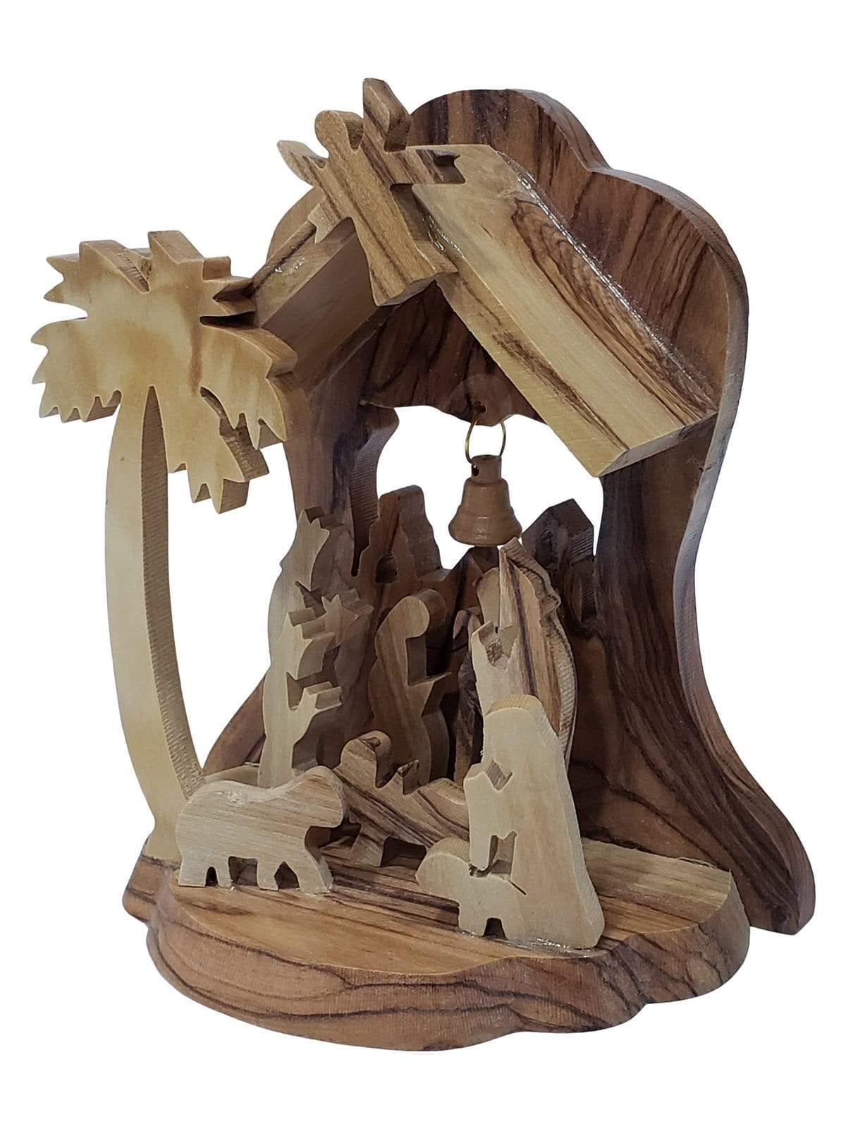 Presépio de Madeira de Oliveira da Terra Santa-TerraCotta Arte Sacra