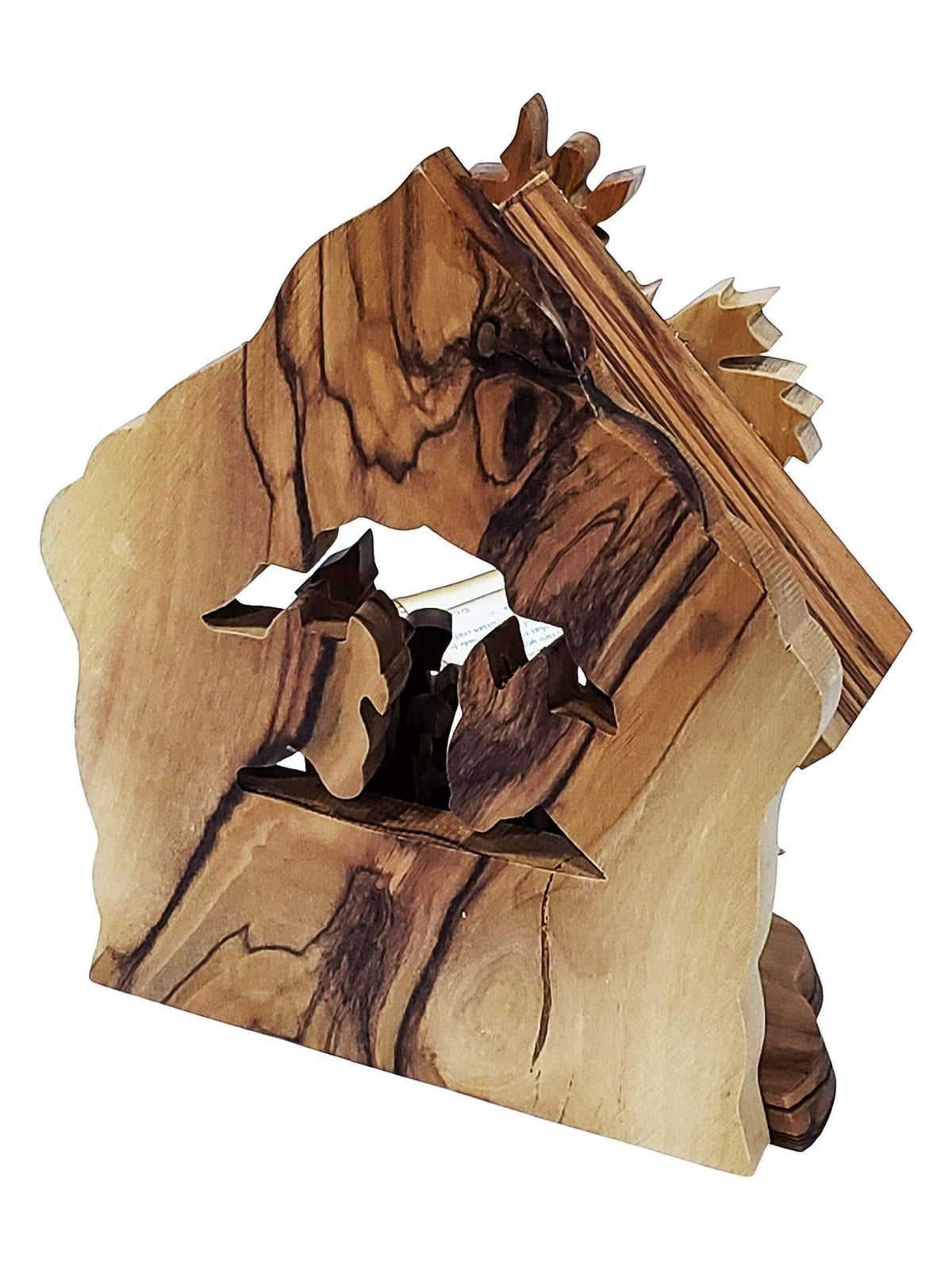 Presépio de Madeira de Oliveira da Terra Santa-TerraCotta Arte Sacra