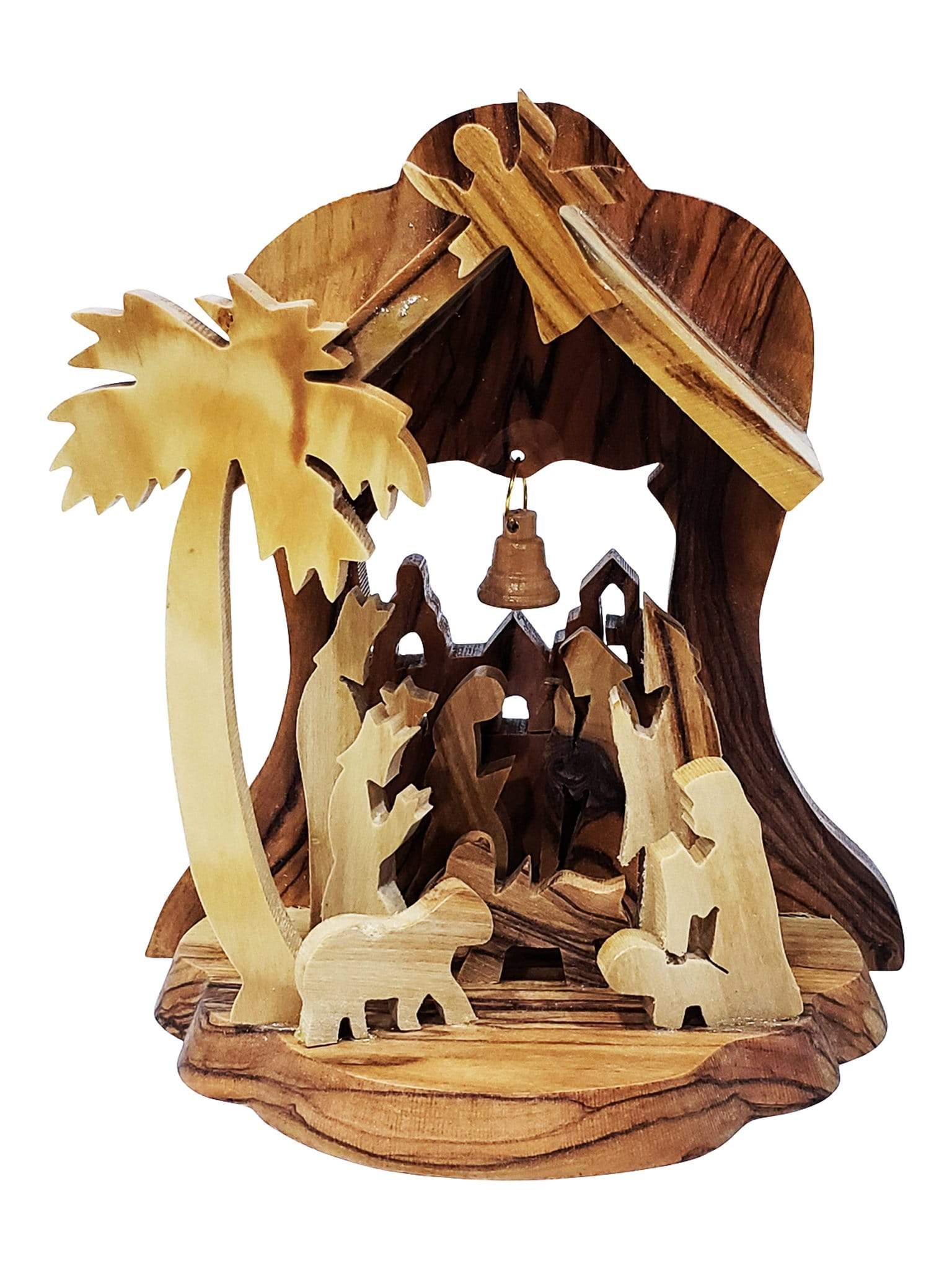 Presépio de Madeira de Oliveira da Terra Santa-TerraCotta Arte Sacra