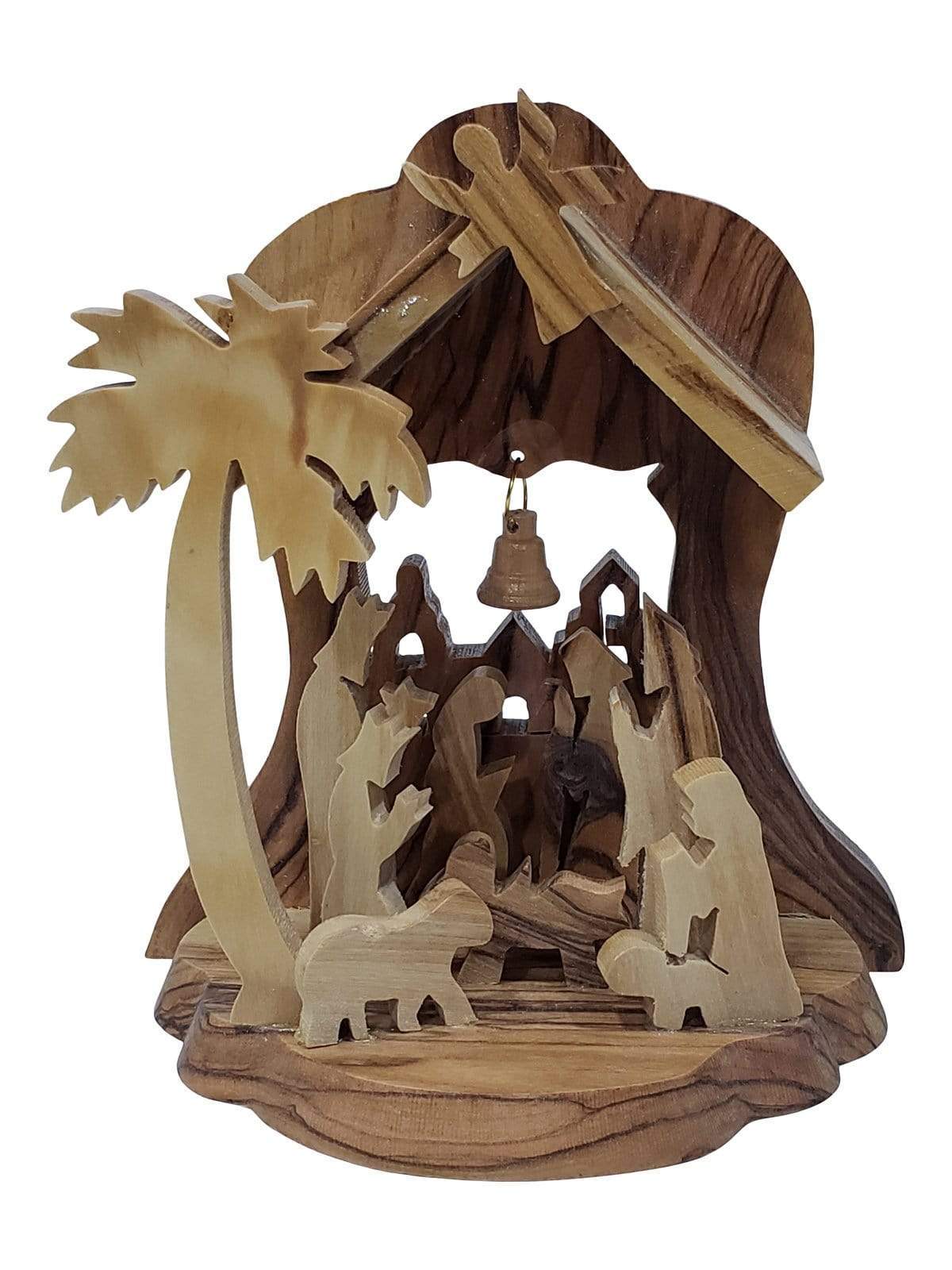 Presépio de Madeira de Oliveira da Terra Santa-TerraCotta Arte Sacra