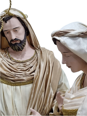 Sagrada Família Natalina Nude Estilo Napolitano 150 cm-TerraCotta Arte Sacra