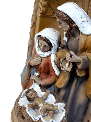 Sagrada Família Natalina de Resina 23 cm-TerraCotta Arte Sacra
