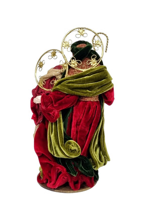 Sagrada Família Vermelho e Verde Estilo Napolitano-TerraCotta Arte Sacra