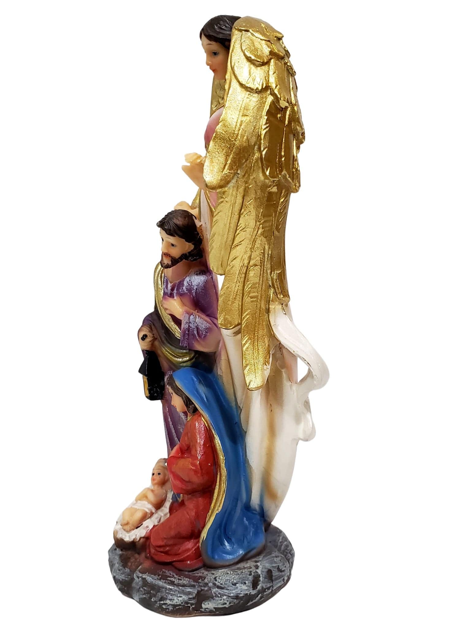 Sagrada Família com Anjo 20 cm-TerraCotta Arte Sacra
