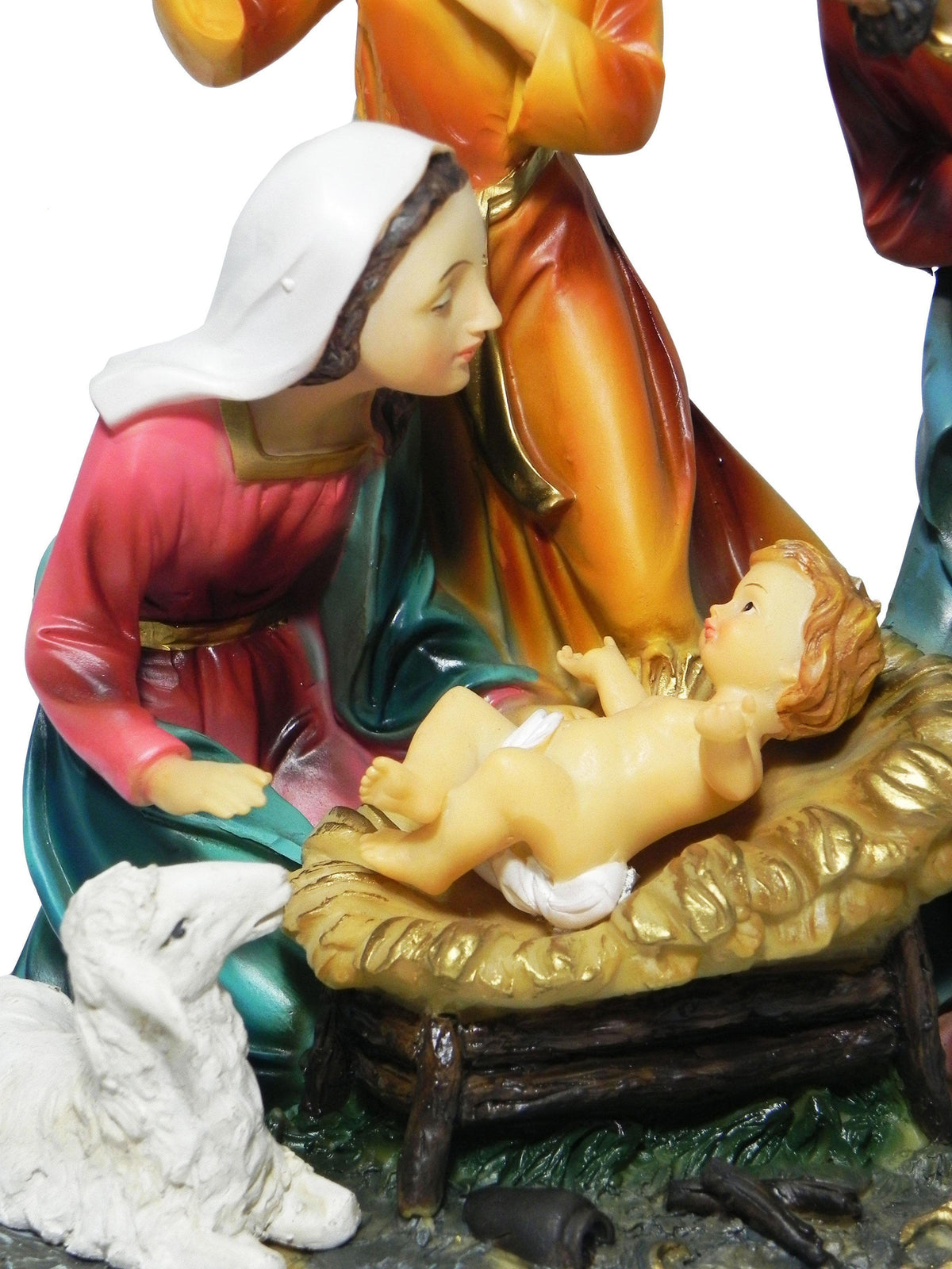 Sagrada Família com Anjo Santini Italy Style de Resina 19 cm-TerraCotta Arte Sacra