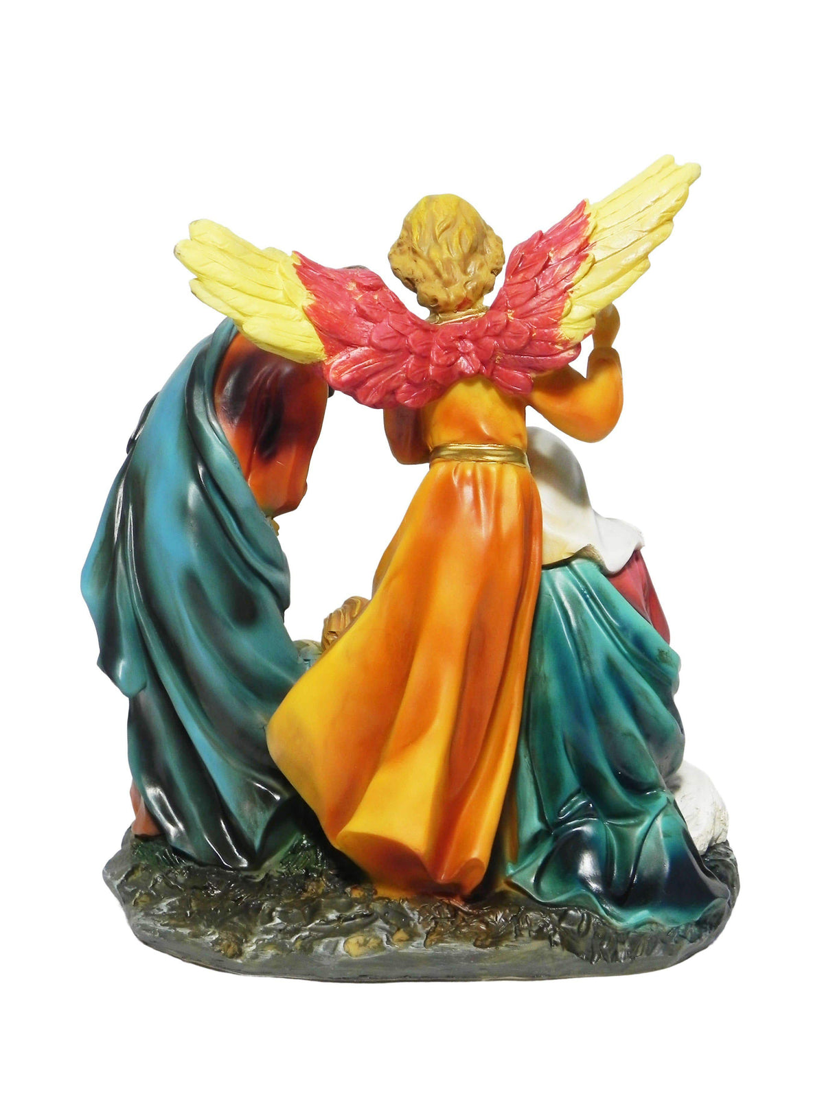 Sagrada Família com Anjo Santini Italy Style de Resina 19 cm-TerraCotta Arte Sacra