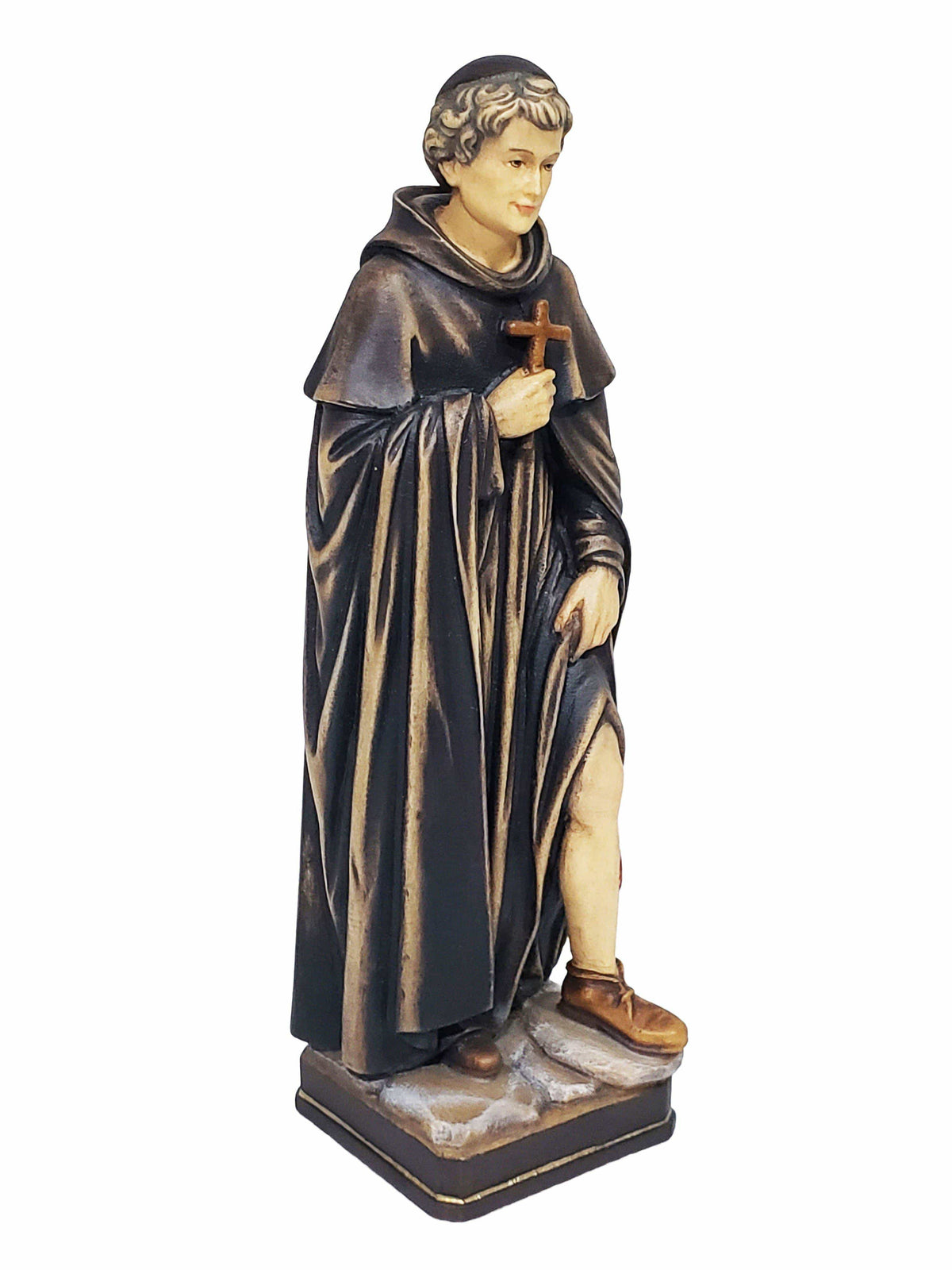 São Peregrino de Madeira Italiana 20 cm-TerraCotta Arte Sacra