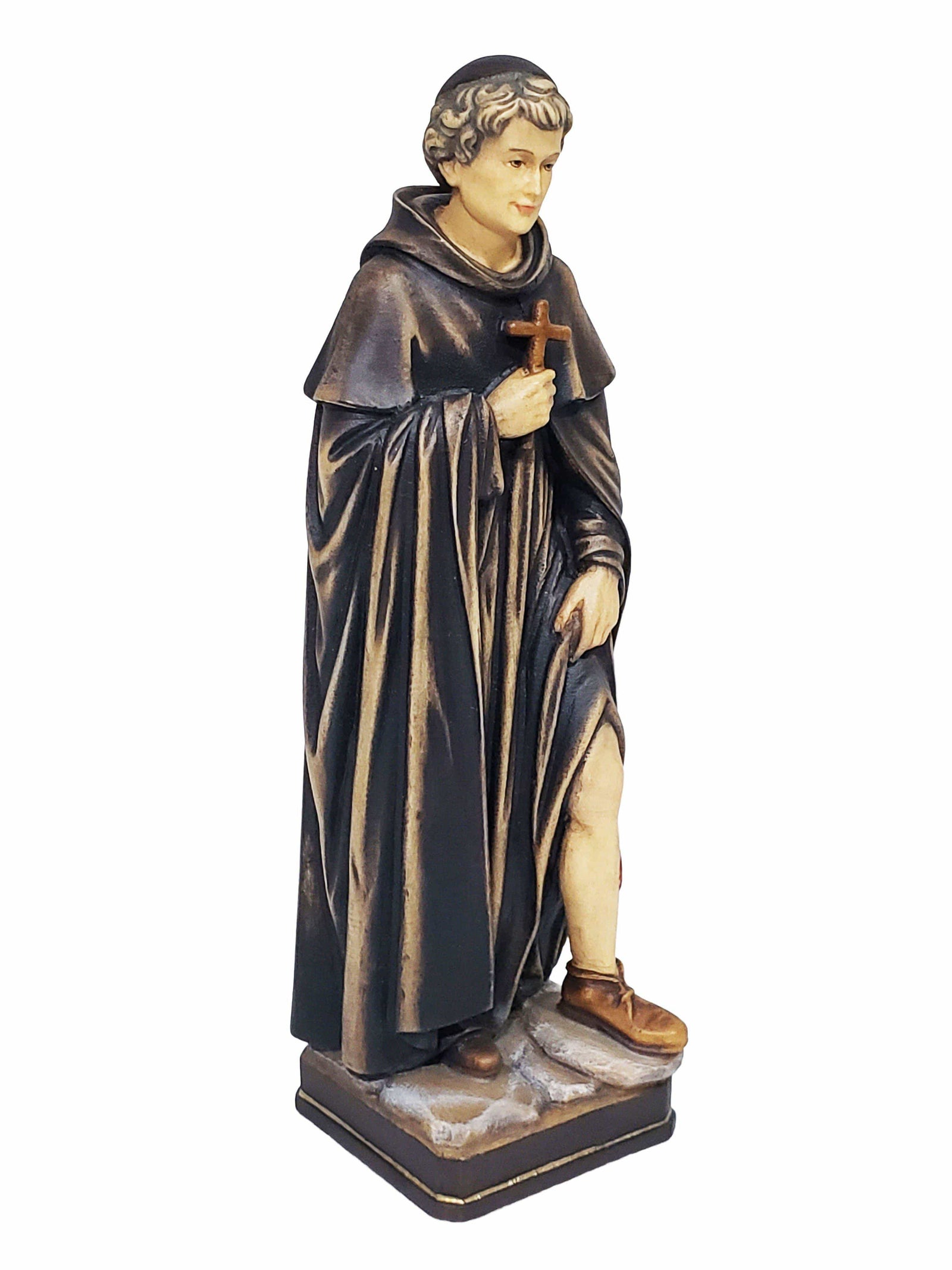 São Peregrino de Madeira Italiana 20 cm-TerraCotta Arte Sacra