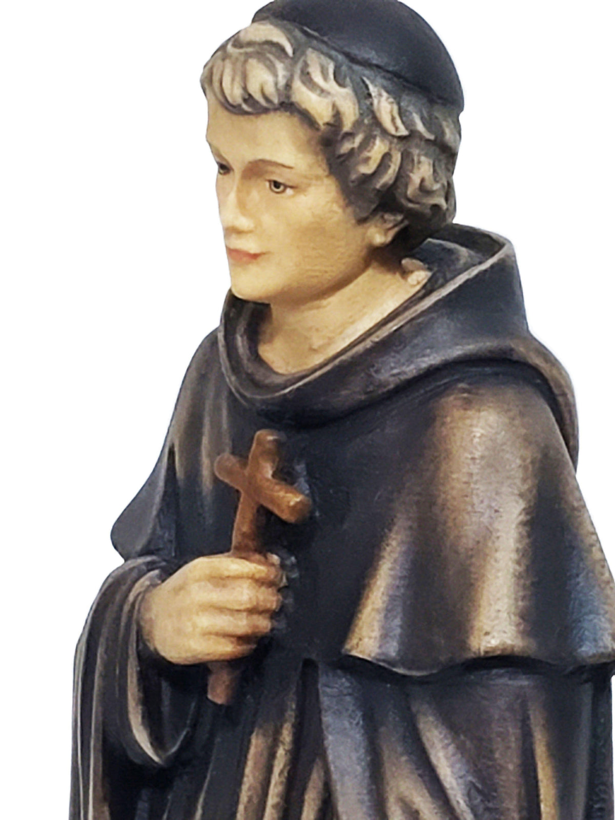 São Peregrino de Madeira Italiana 20 cm-TerraCotta Arte Sacra