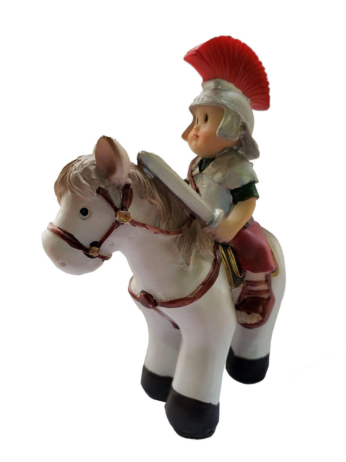 Soldado com Cavalo-TerraCotta Arte Sacra
