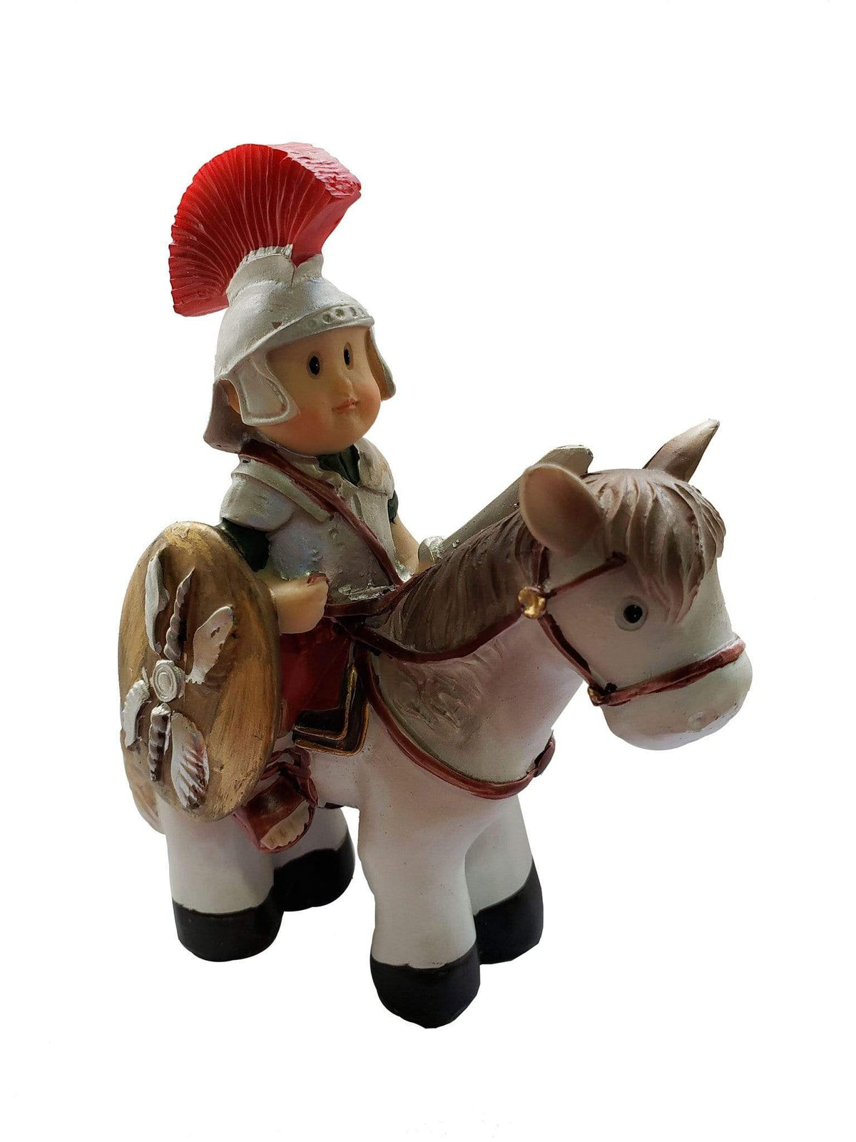 Soldado com Cavalo-TerraCotta Arte Sacra