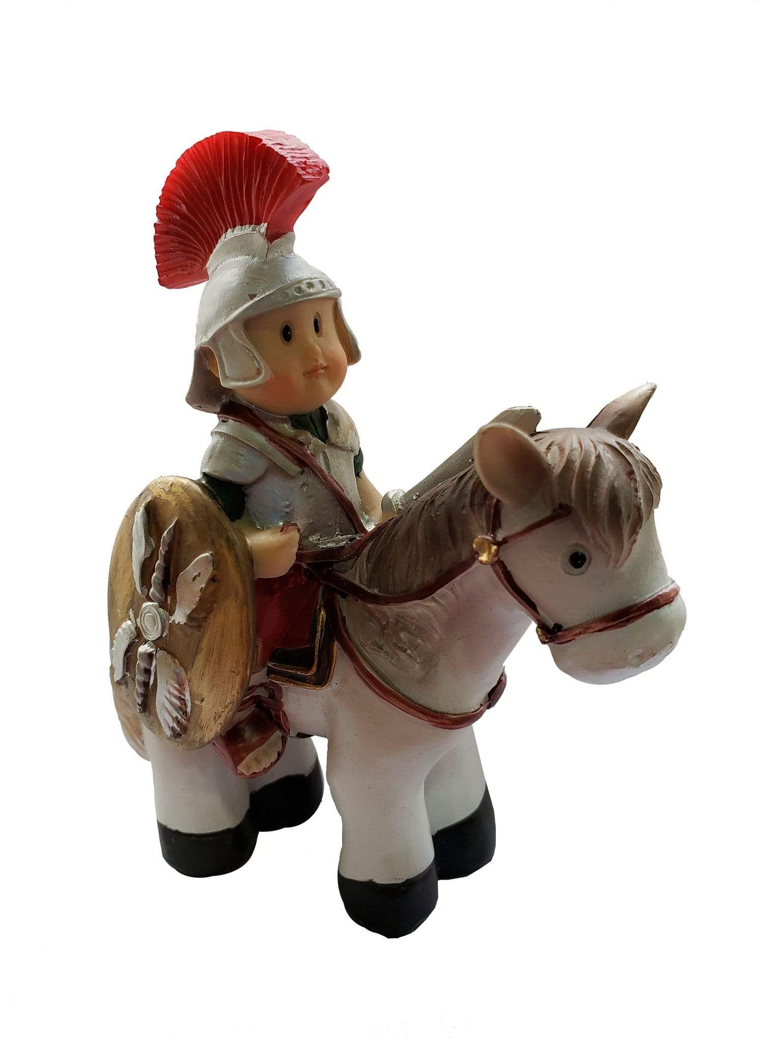 Soldado com Cavalo-TerraCotta Arte Sacra