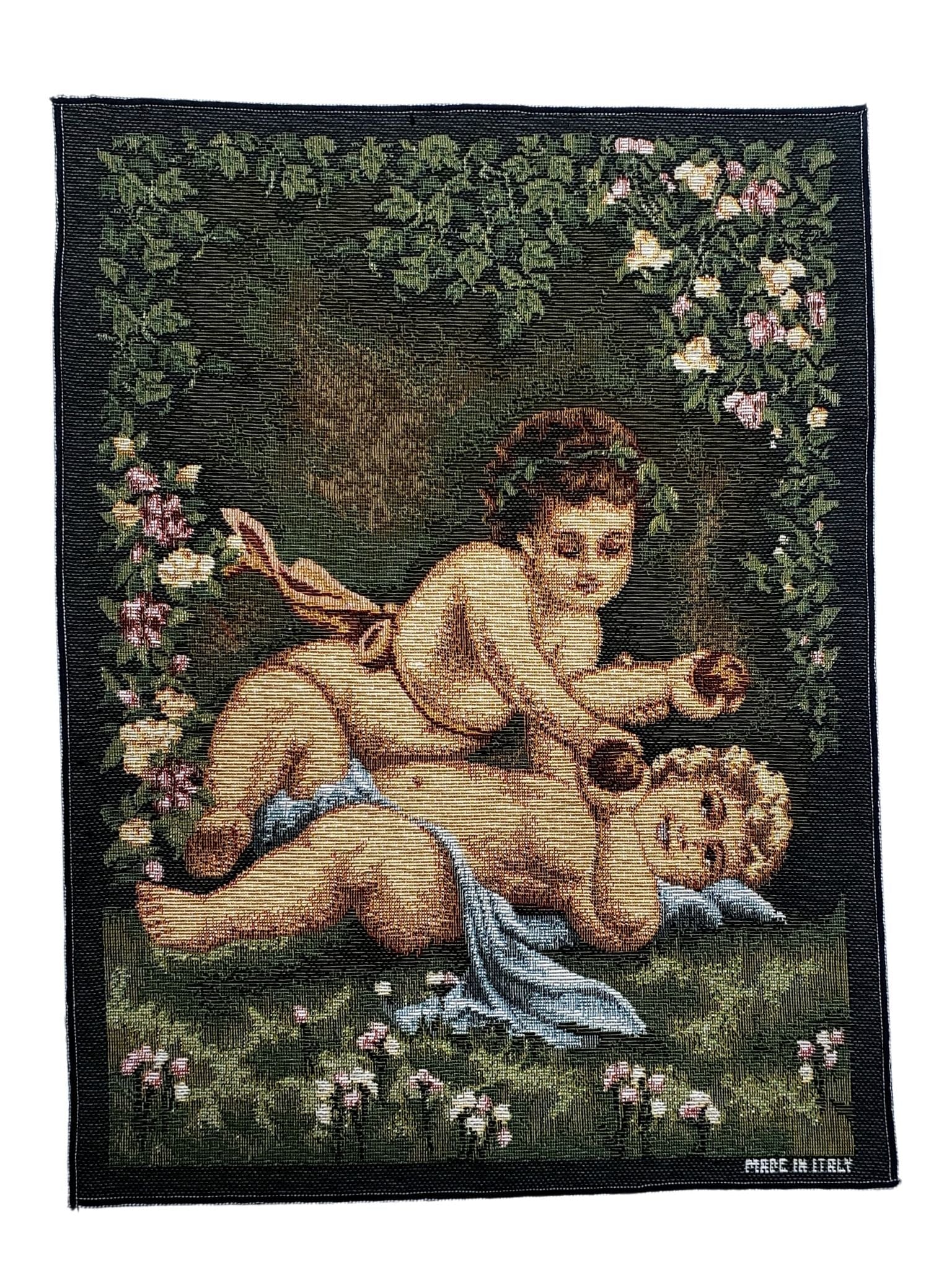 Tapeçaria de Anjos Brincando-TerraCotta Arte Sacra