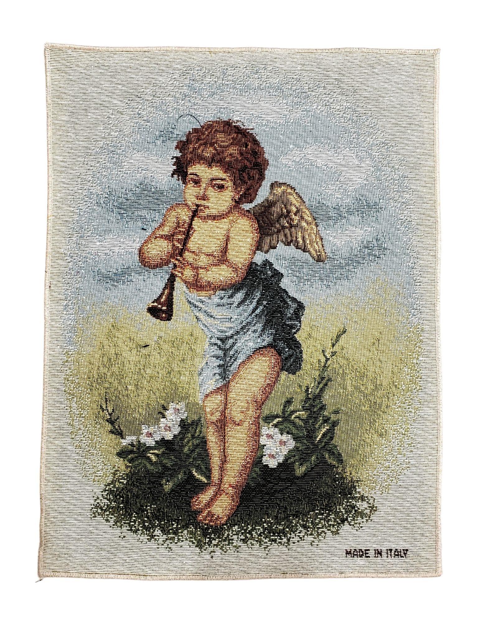 Tapeçaria do Anjo com Trompete-TerraCotta Arte Sacra