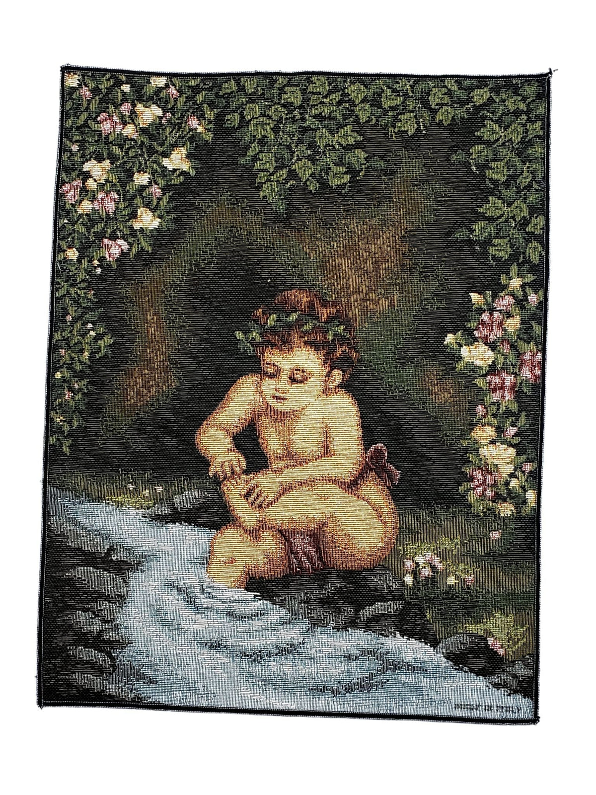 Tapeçaria do Anjo na Água-TerraCotta Arte Sacra