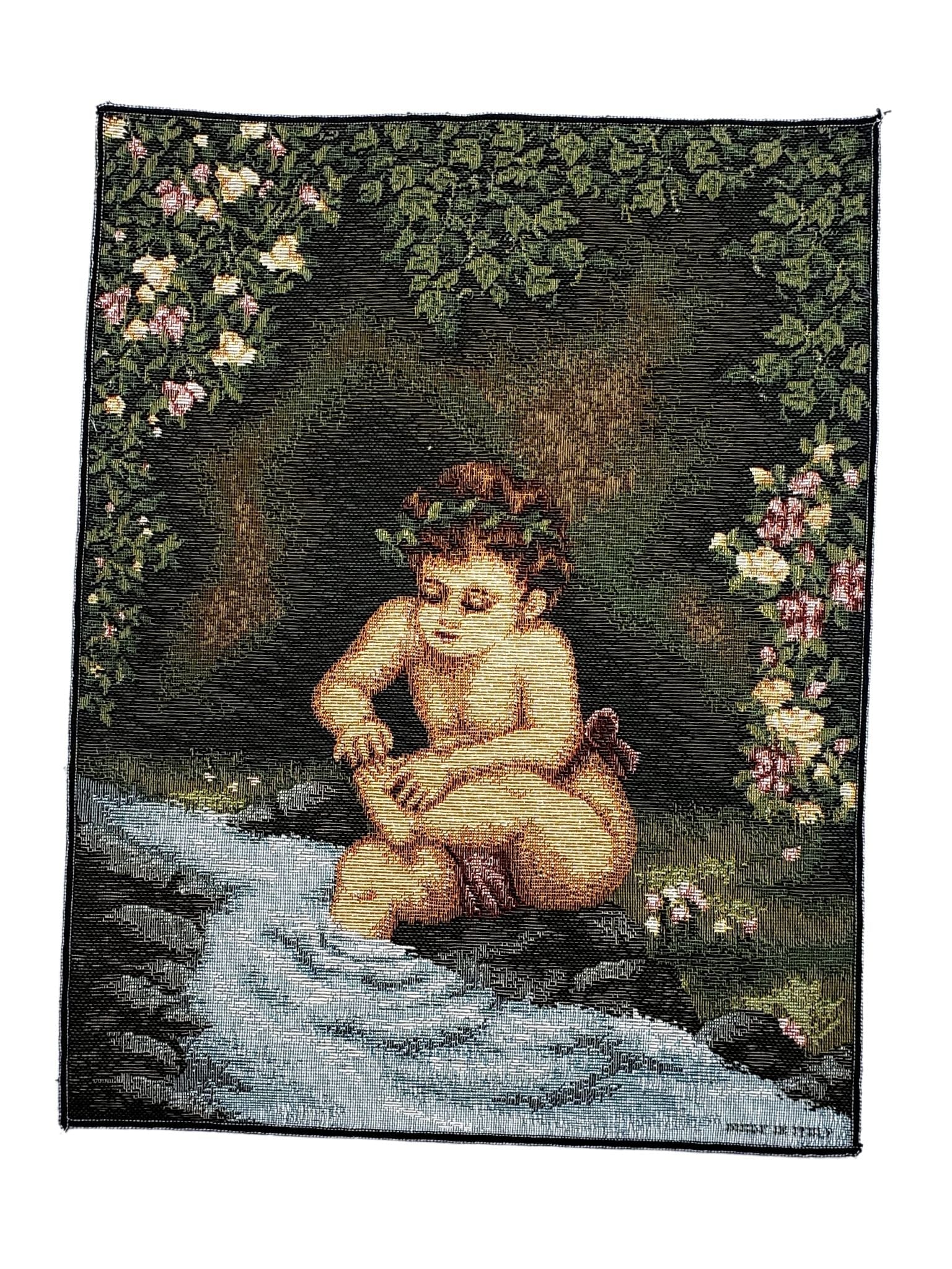 Tapeçaria do Anjo na Água-TerraCotta Arte Sacra