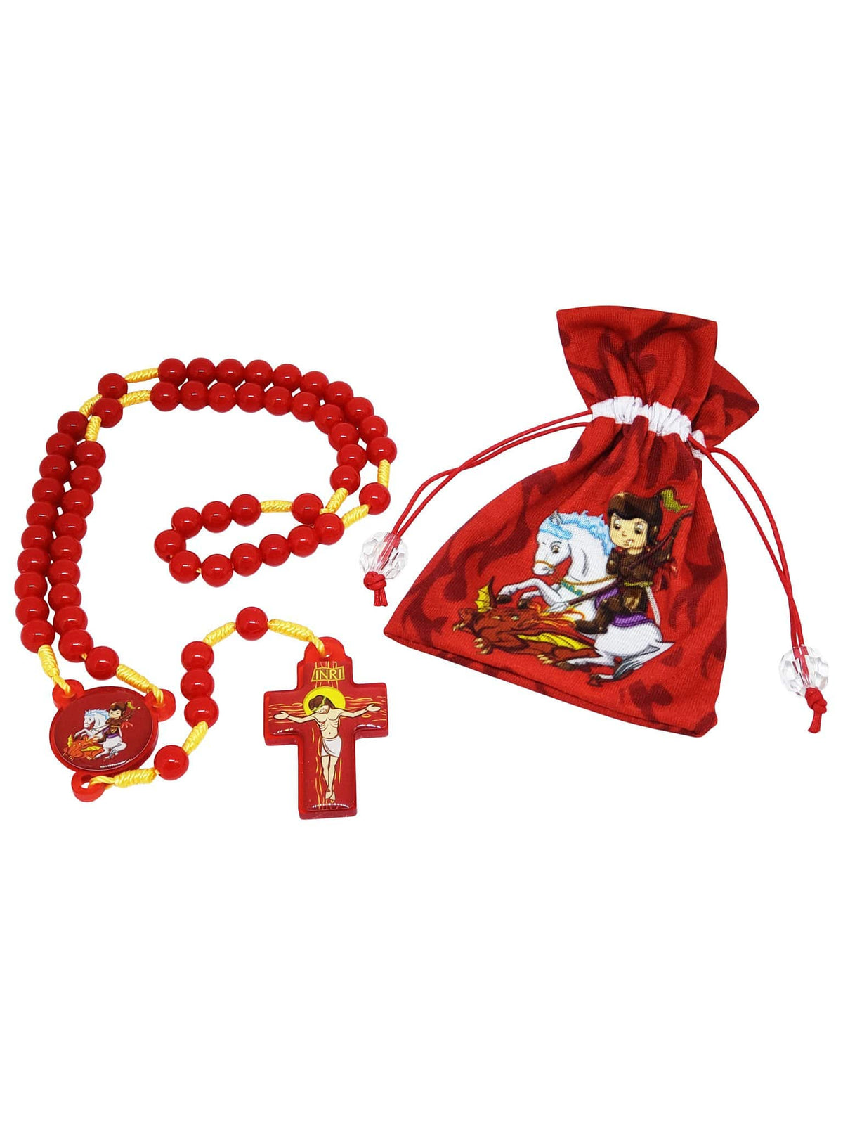 Terço Infantil São Jorge-TerraCotta Arte Sacra