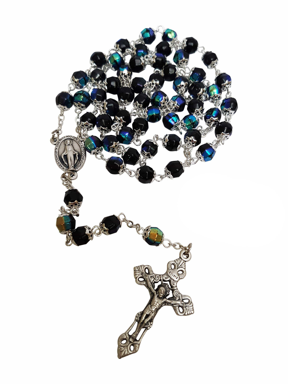 Terço Italiano de Cristal com Tulipas-TerraCotta Arte Sacra