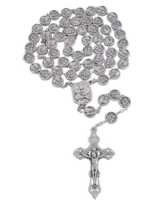 Terço Italiano de São José e Sagrada Família-TerraCotta Arte Sacra