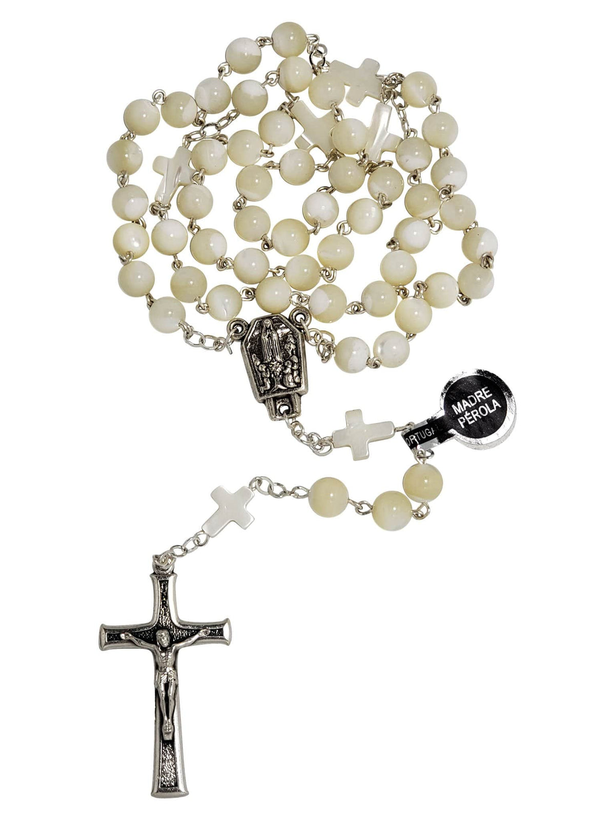 Terço Português de Madrepérola com Cruz-TerraCotta Arte Sacra